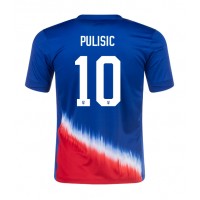 Stroje piłkarskie Stany Zjednoczone Christian Pulisic #10 Koszulka Wyjazdowej Copa America 2024 Krótki Rękaw